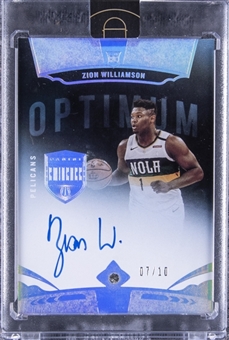 2019-20 Eminence Optimum Diamond #OP-ZWL Zion Williamson Signed Rookie Card (#07/10) - Panini Encased
